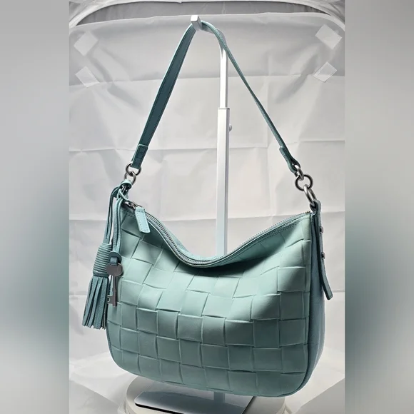 Fossil Jolie Shoulder Hobo bag in Light Blue / Turquiose - Picture 14 of 15
